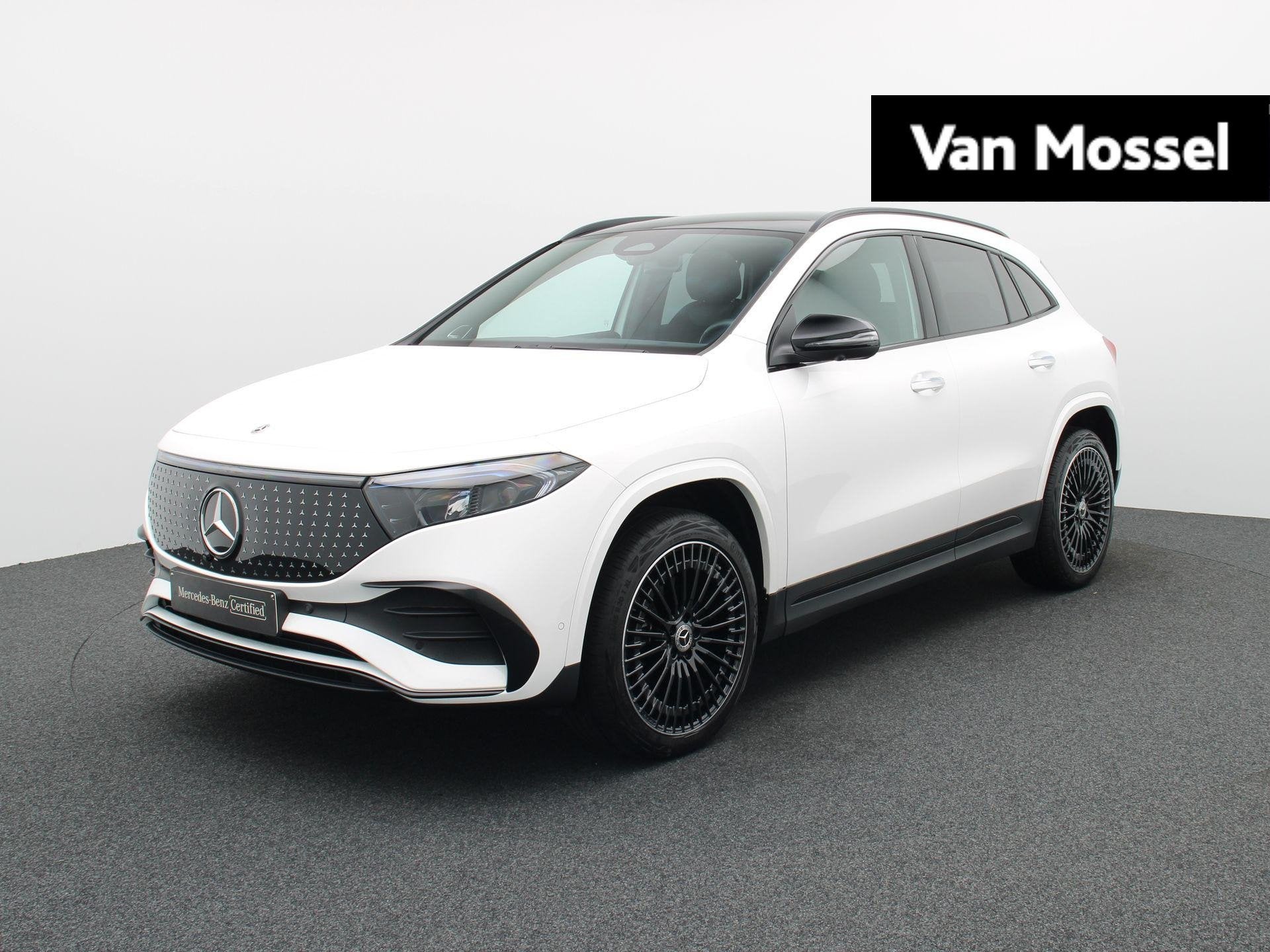 Mercedes-Benz EQA 250+ Star Edition + PANO + TREKHAAK + BURM, Auto's, Mercedes-Benz, Dealer onderhouden, Stof, Gebruikt, Zwart