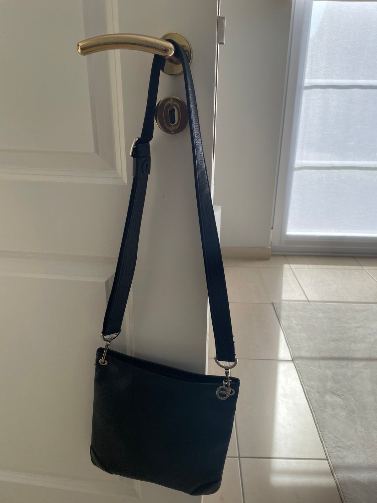 Sac bandoulière LONGCHAMP en cuir, Enlèvement ou Envoi, Comme neuf, Noir
