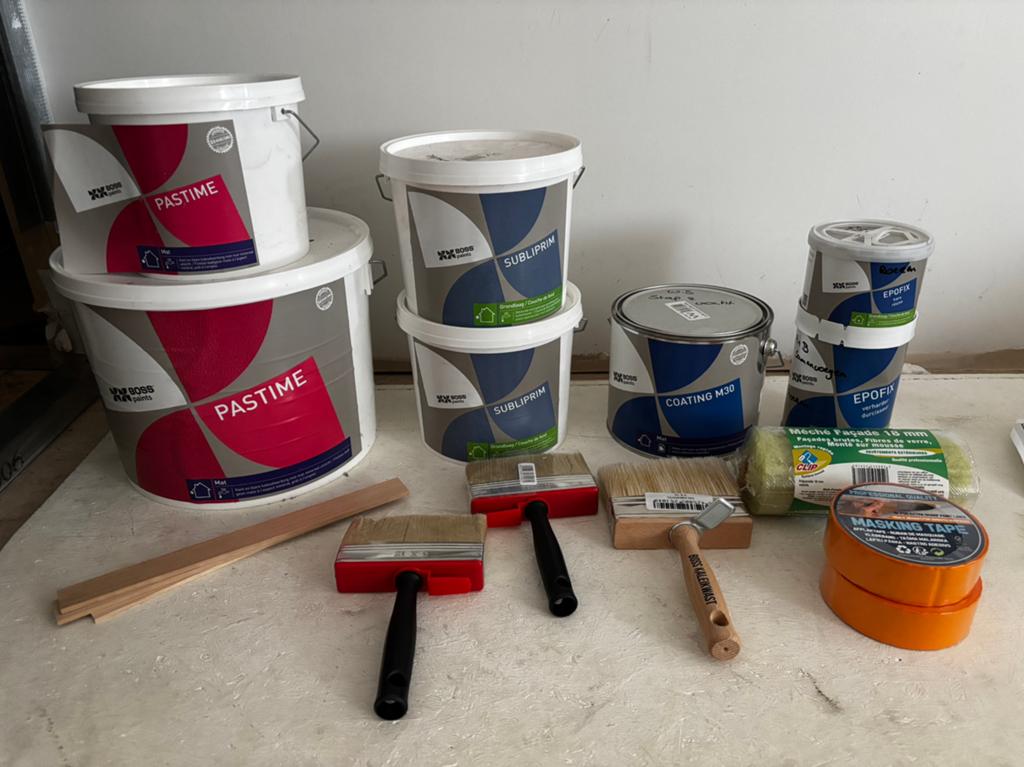 Gevel kaleien: BOSS Pastime, Subliprim en Coating M30, Doe-het-zelf en Bouw, Verf, Beits en Lak, Ophalen, Zo goed als nieuw