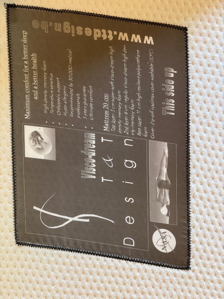 1 persoonsbed en matras, Ophalen, Gebruikt, 90 cm, Eenpersoons