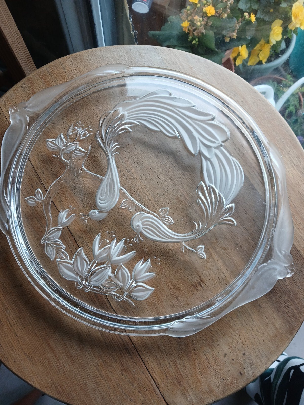 plat verre epais decoratif, Antiek en Kunst, Antiek | Schalen, Ophalen of Verzenden