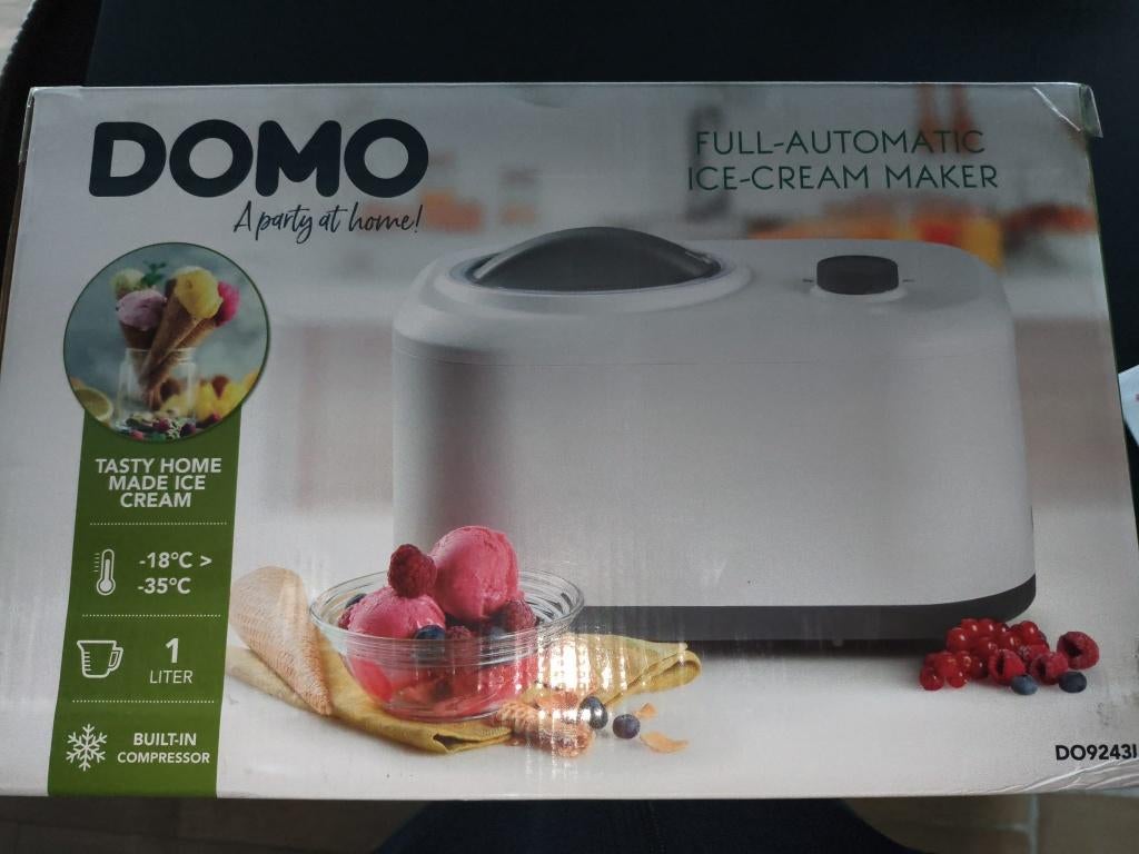 Ijsmachine Domo do9243I, Elektronische apparatuur, Ophalen, Nieuw, Zelfvriezend