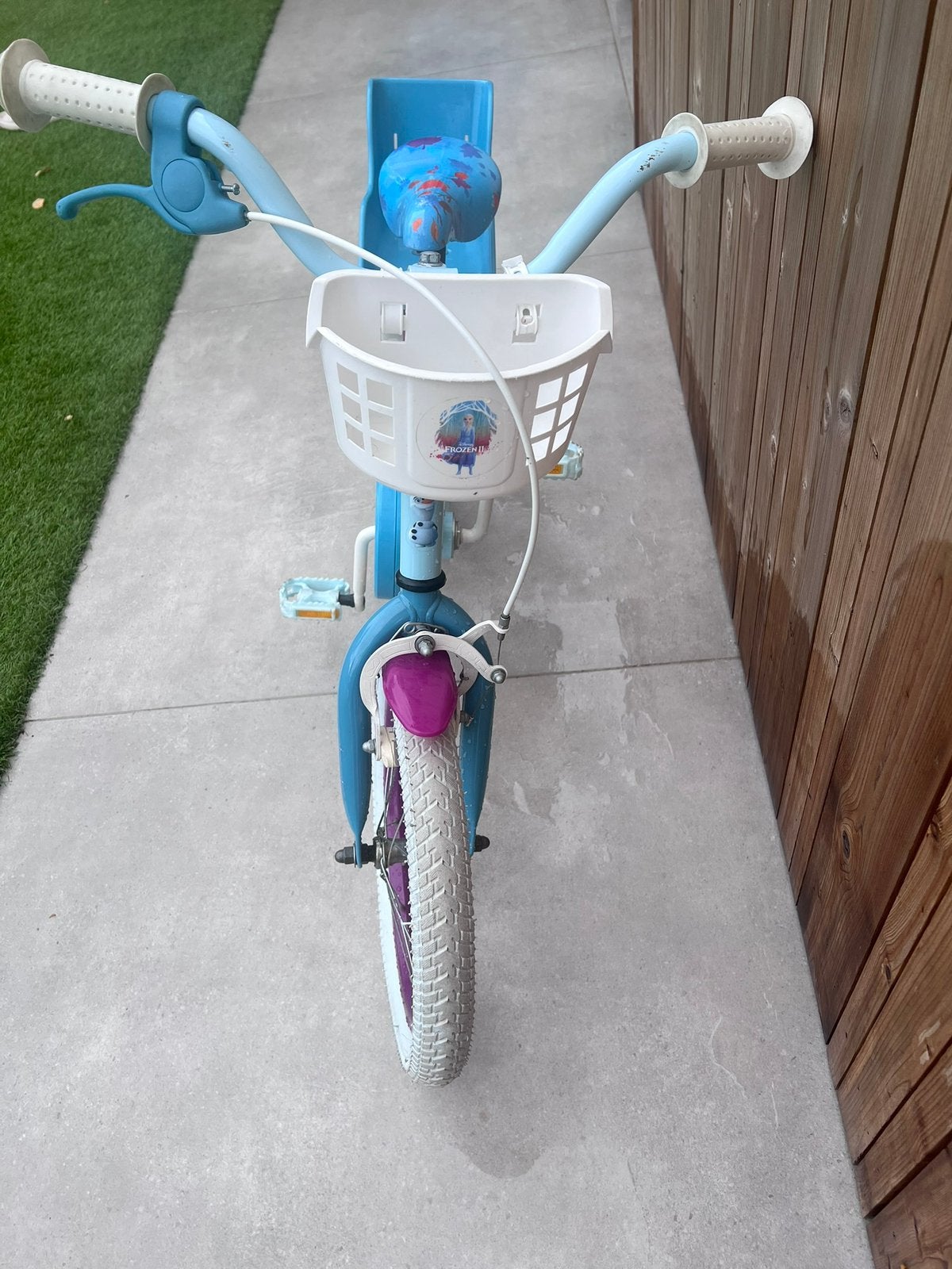 Kinderfiets Frozen 16 inch, Fietsen en Brommers, Ophalen, Gebruikt, 16 inch