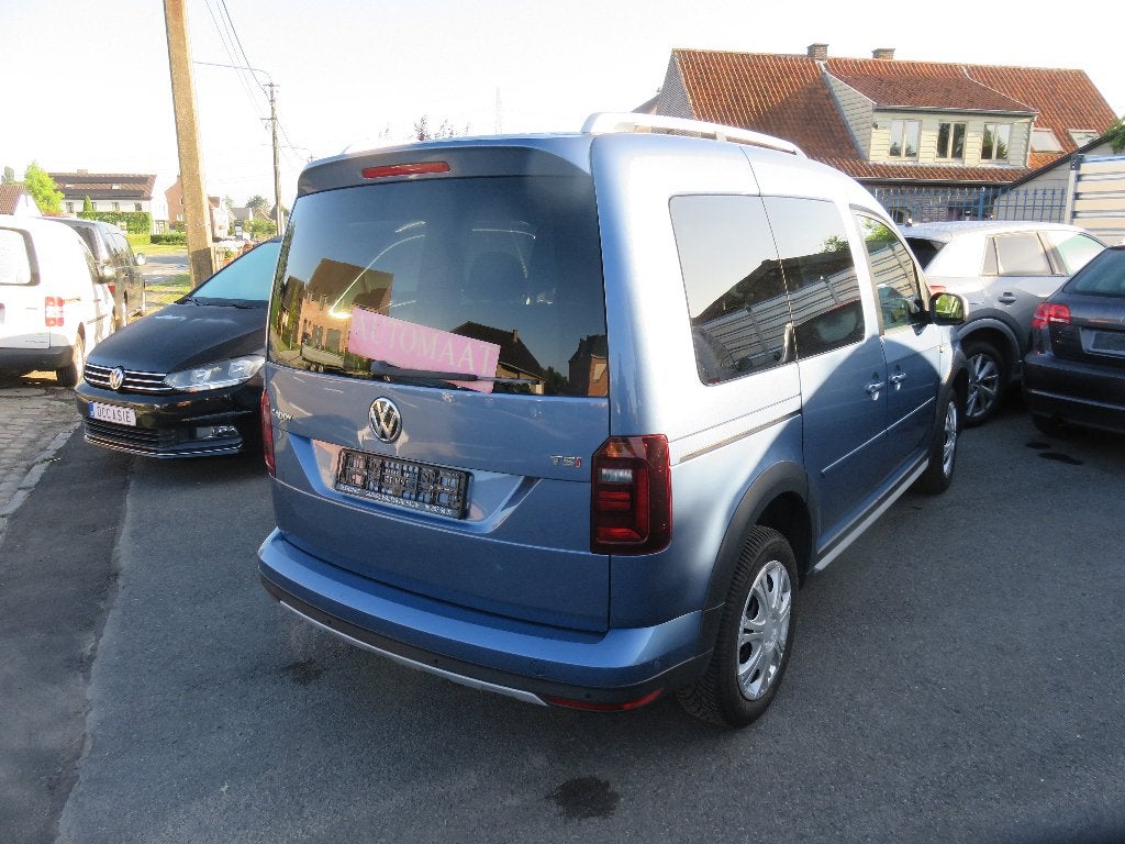 VW CADDY  ALTRACK TSI  1400cc AUTOMAAT ..2018, Stof, Euro 6, Blauw, Automatische klimaatregeling