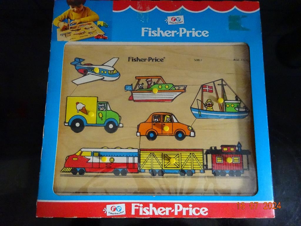 Fisher Price Lift Out puzzel Transport 1970's voertuigen, Kinderen en Baby's, Speelgoed | Fisher-Price, Ophalen of Verzenden