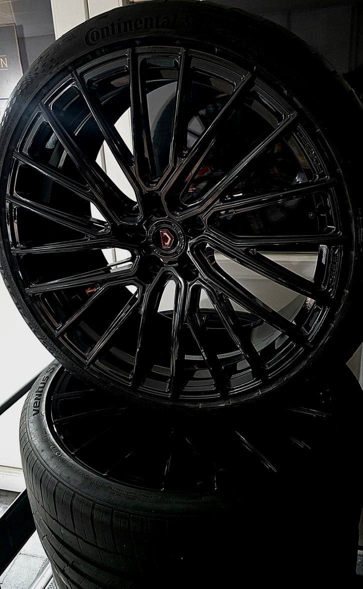 Dikke Vossen 21inch set met A merkbanden - zo goed als nieuw, Autos : Pièces & Accessoires, Pneus & Jantes, Pneus et Jantes, 21 pouces