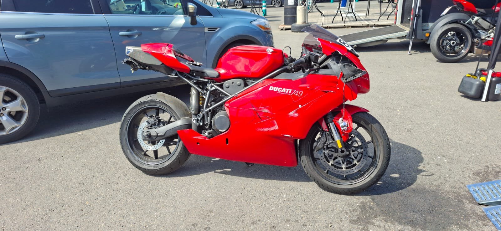 Ducati 749 met valschade, Motos, Motos | Ducati, Permis Moto A, Occasion, Plus de 35 kW, Échappement sport