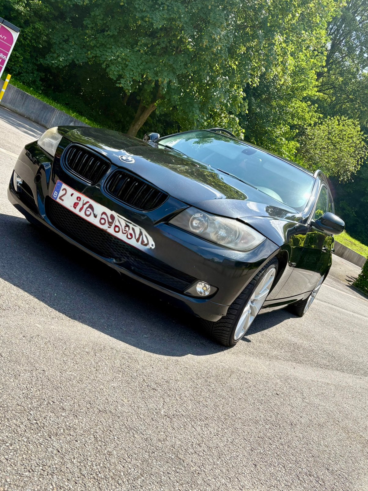 Bmw e91, Autos, BMW, Particulier, Série 3, Diesel, Break, 5 portes, Boîte manuelle, Noir, Enlèvement
