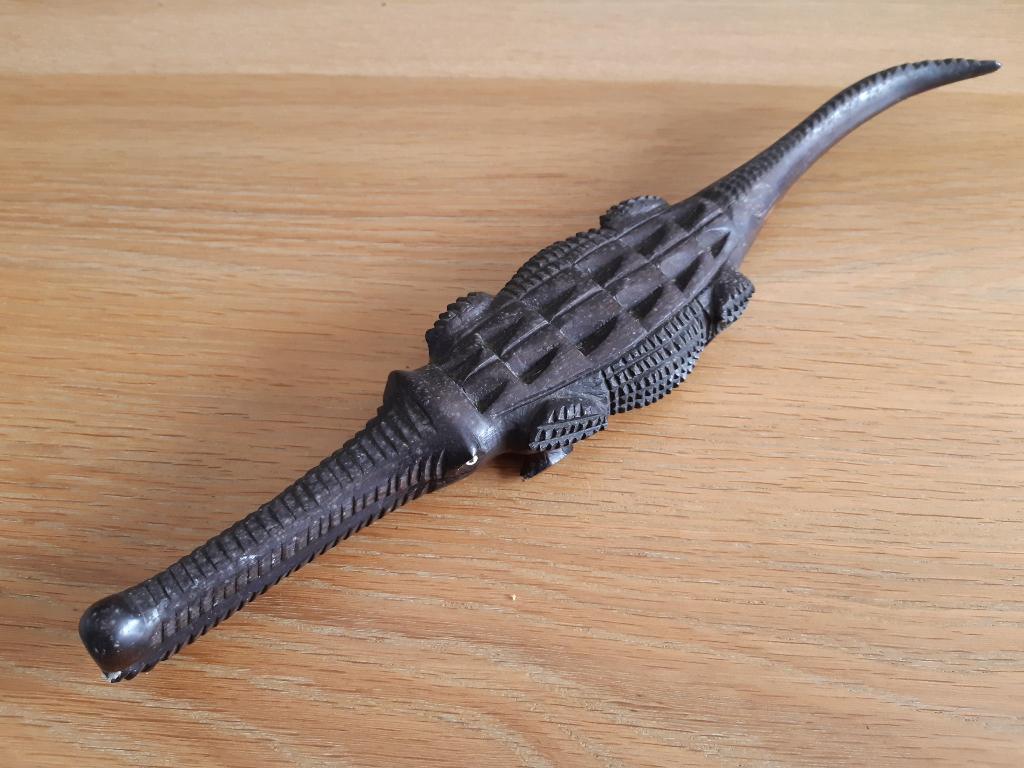 Afrikaans houten beeld krokodiel, Ophalen, 20 - 50 cm, Beeld, Afrika