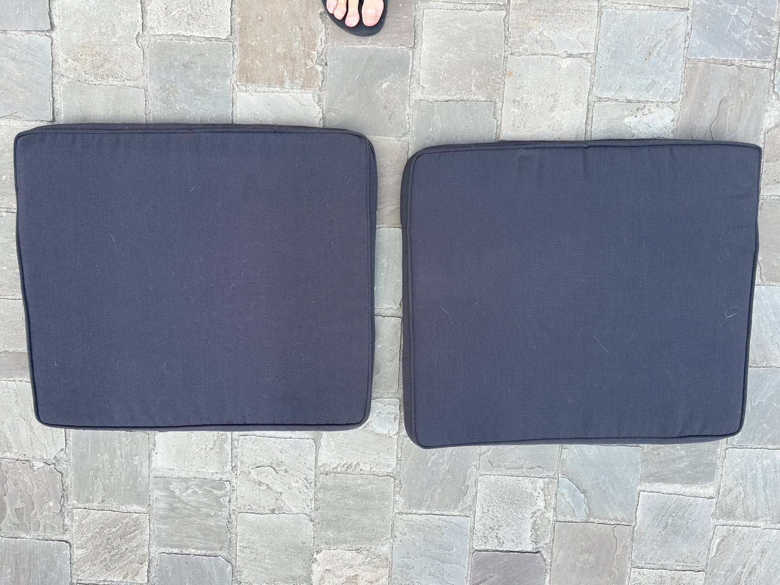 Kussen voor terrasstoelen, Ophalen