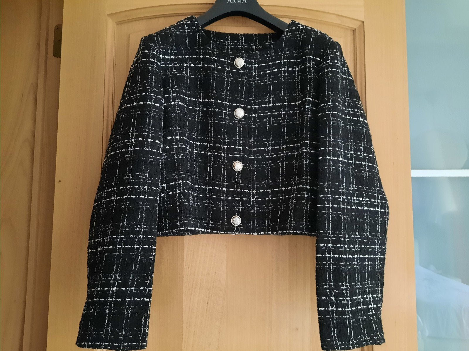 Korte, geruite blazer - Maat XL, Ophalen, Maat 46/48 (XL) of groter