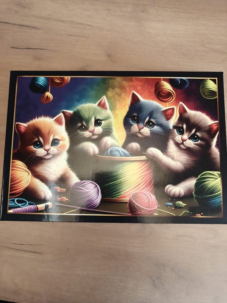 Puzzel katten 1000 stukken, Hobby en Vrije tijd, Ophalen of Verzenden, 500 t/m 1500 stukjes, Nieuw, Legpuzzel