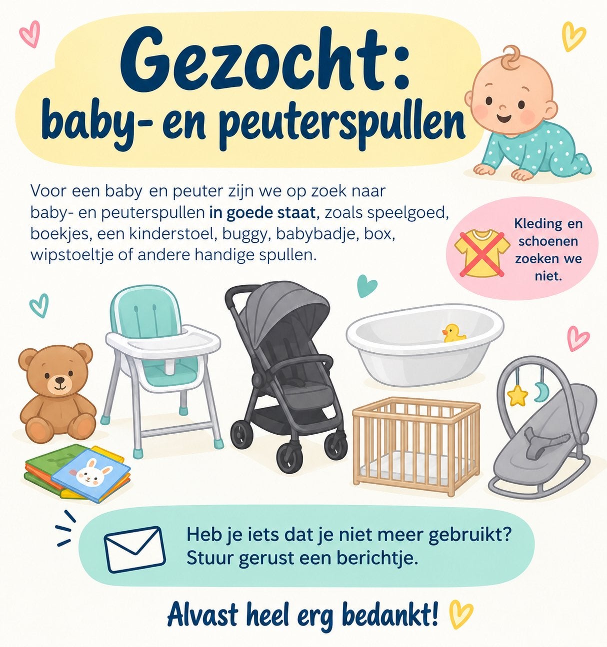 Gezocht: baby- en peuterspullen, Enfants & Bébés, Aliments pour bébé & Accessoires, Comme neuf, Enlèvement