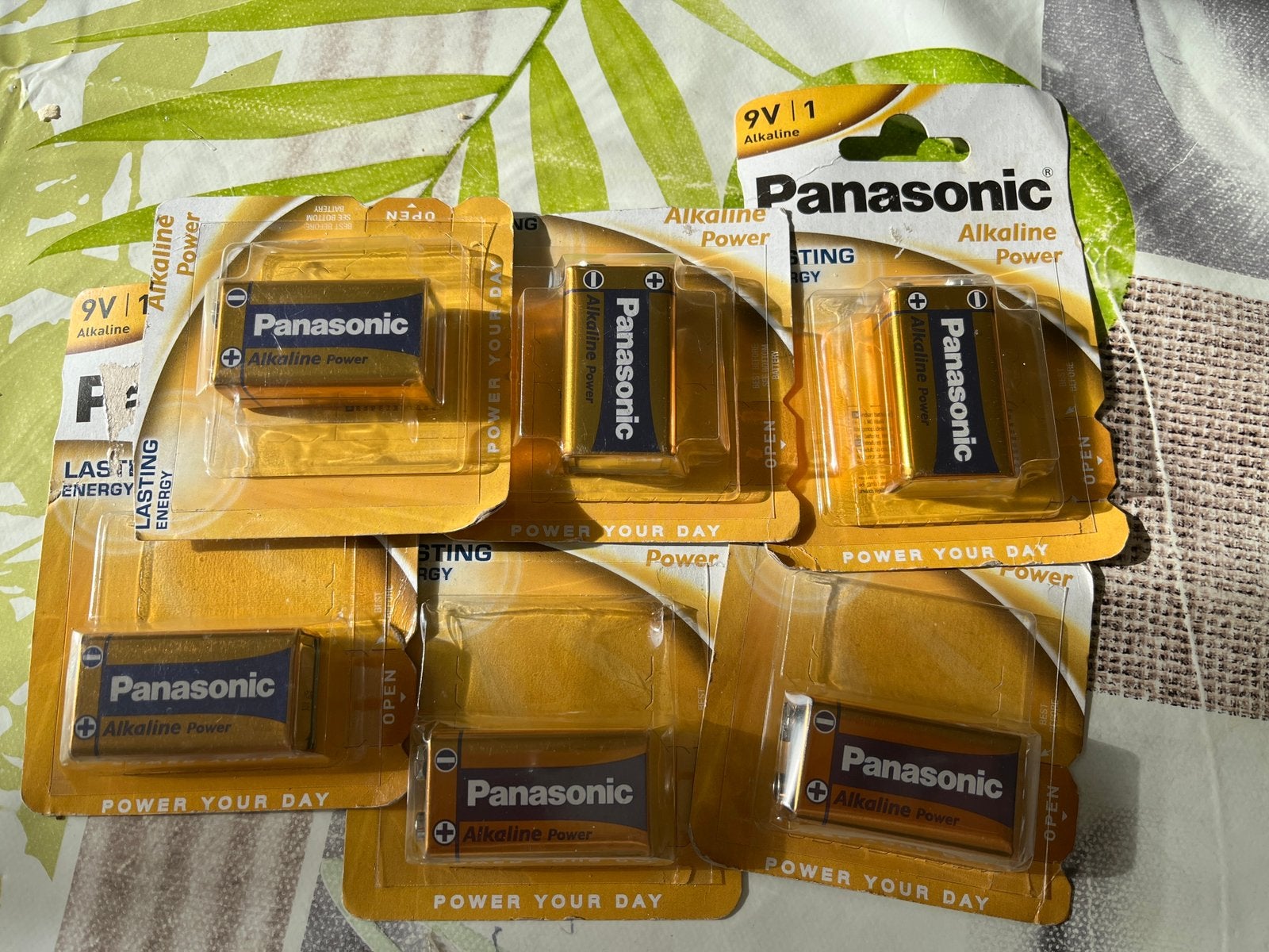 6 stuks 9 VOLT batterijen  panasonic voor rookmelder, Ophalen, Nieuw