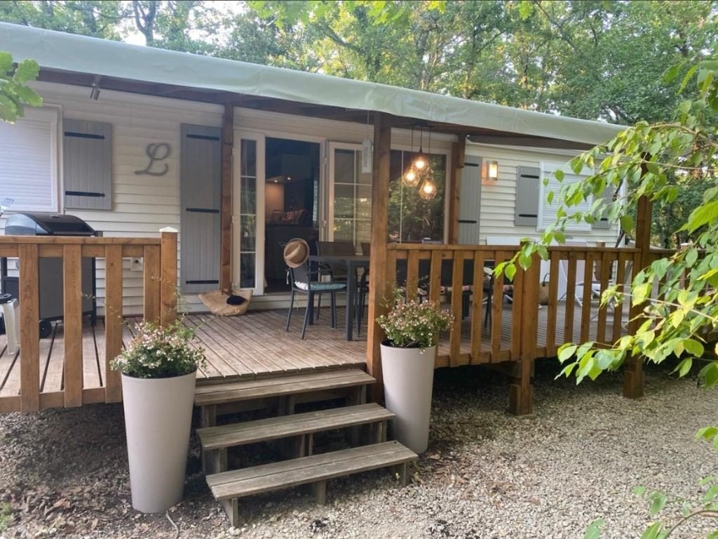 Bungalow haut de gamme 48 m² – 3 chambres – 8 pers., Vacances, Campings, Parc de loisirs, Lac ou rivière, Bois/Forêt, Lave-vaisselle