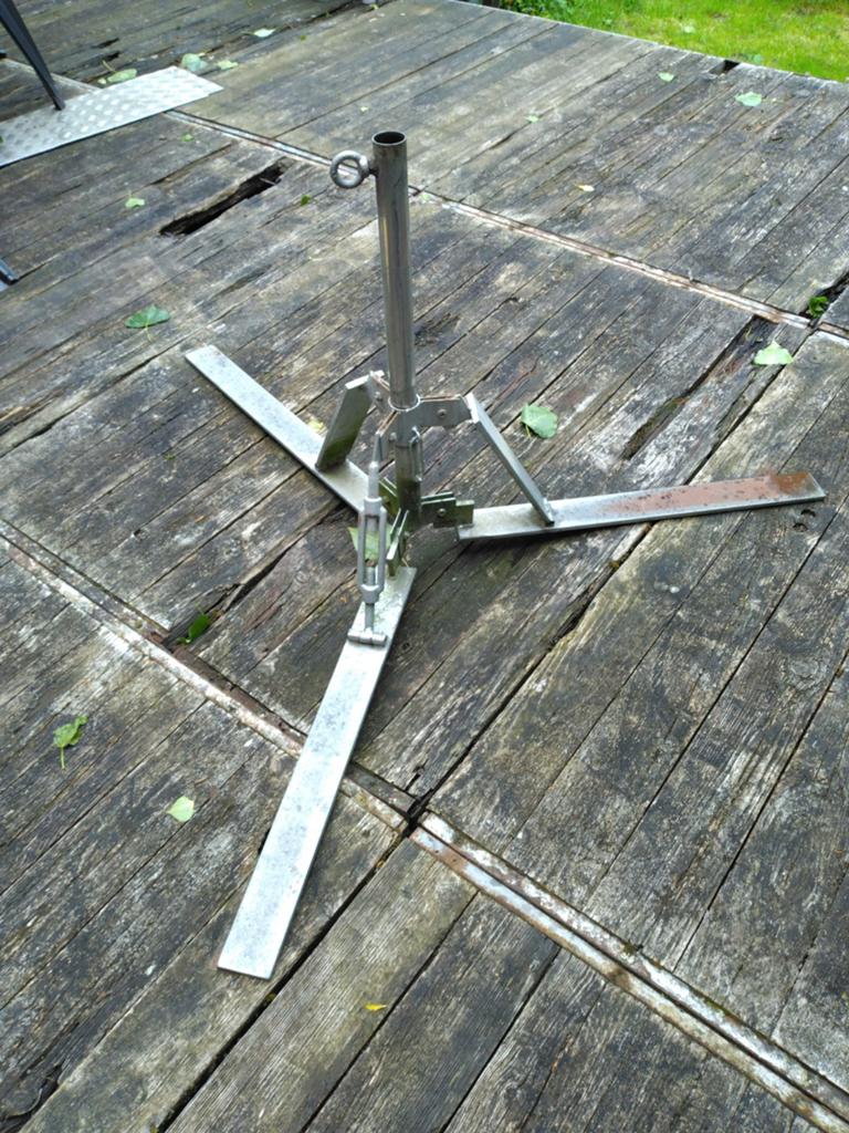 Pied pour parasol de marché, Jardin & Terrasse, 3 à 4 mètres, Enlèvement ou Envoi, Utilisé, Réglable