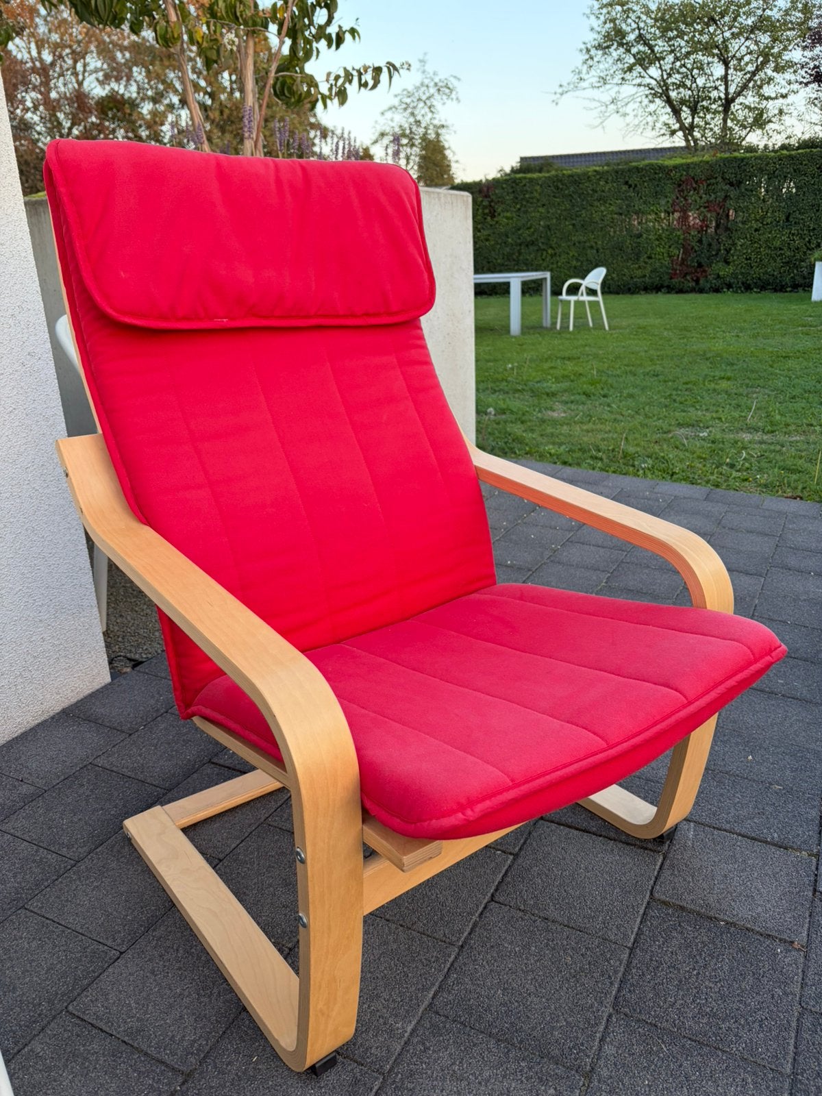Relaxstoel, Maison & Meubles, 100 à 125 cm, Bois, Comme neuf, Enlèvement