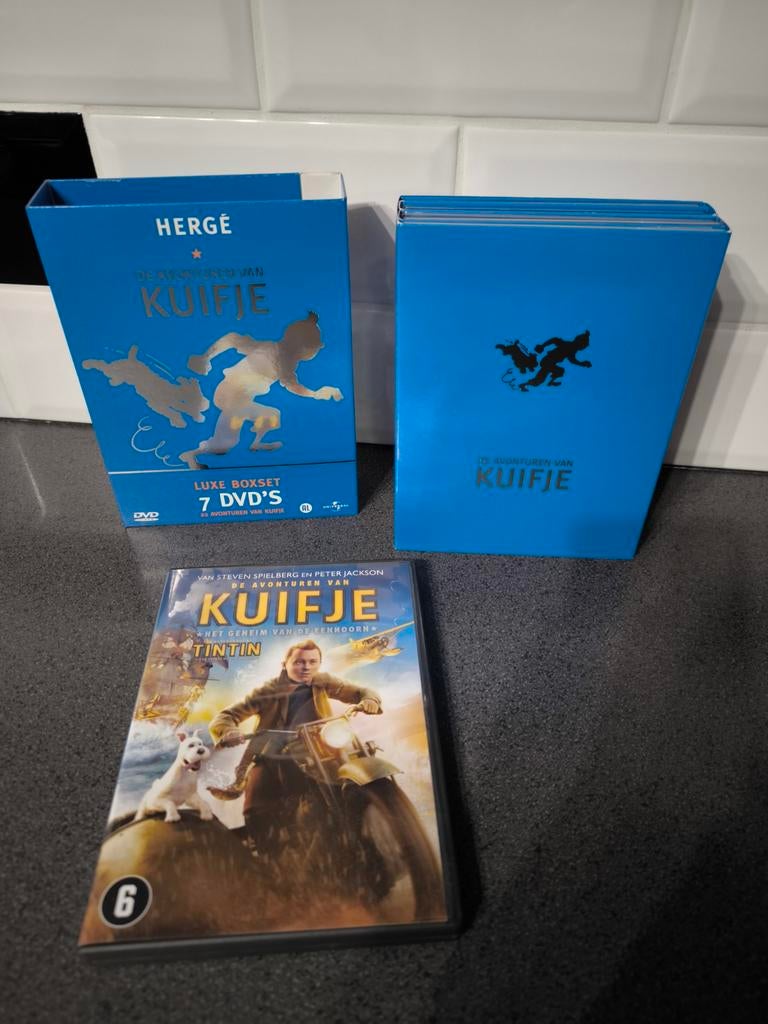 Nieuwe luxe Dvd box van Kuifje met alle 7 films plus de Film, Ophalen of Verzenden