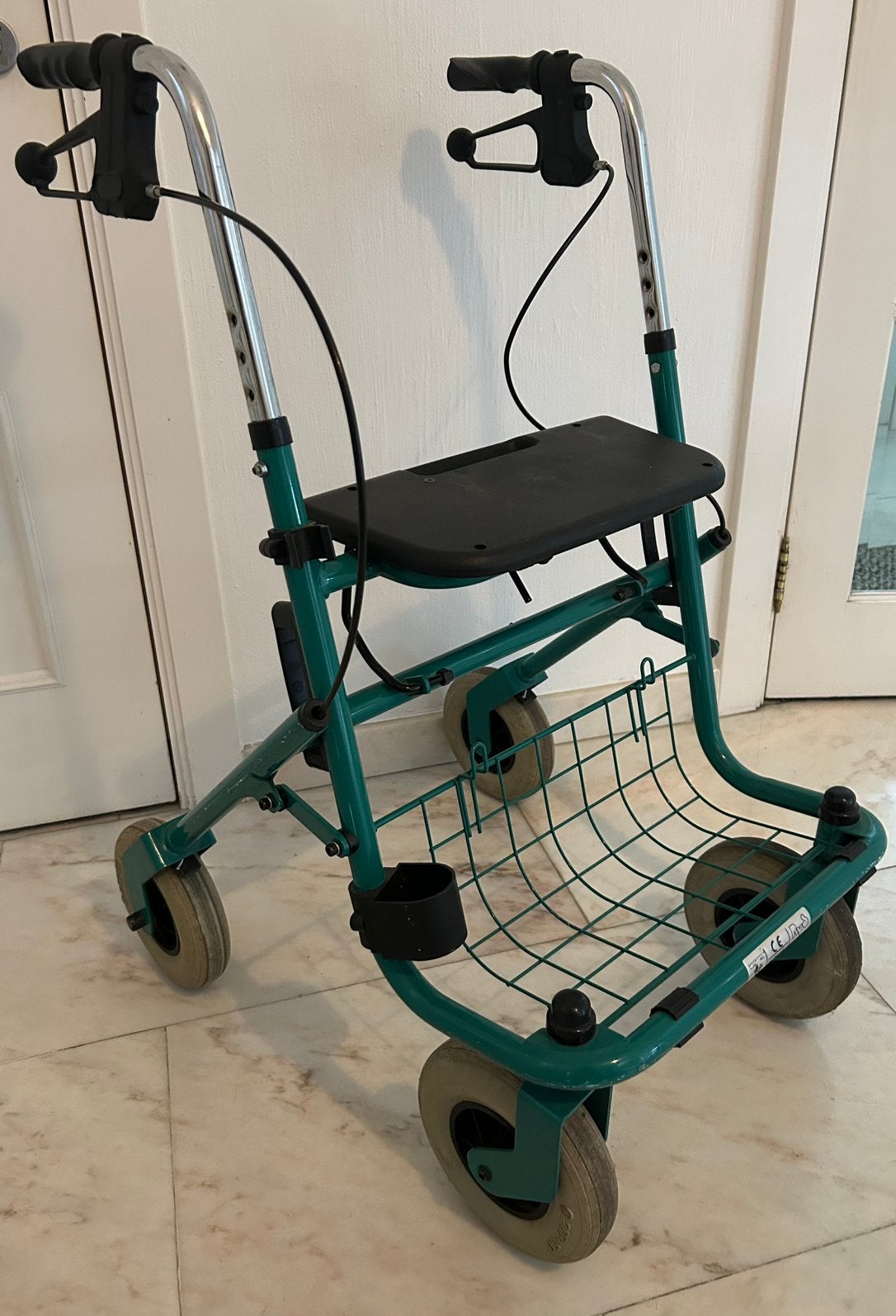 In hoogte verstelbare rollator, Ophalen, Opvouwbaar, Gebruikt