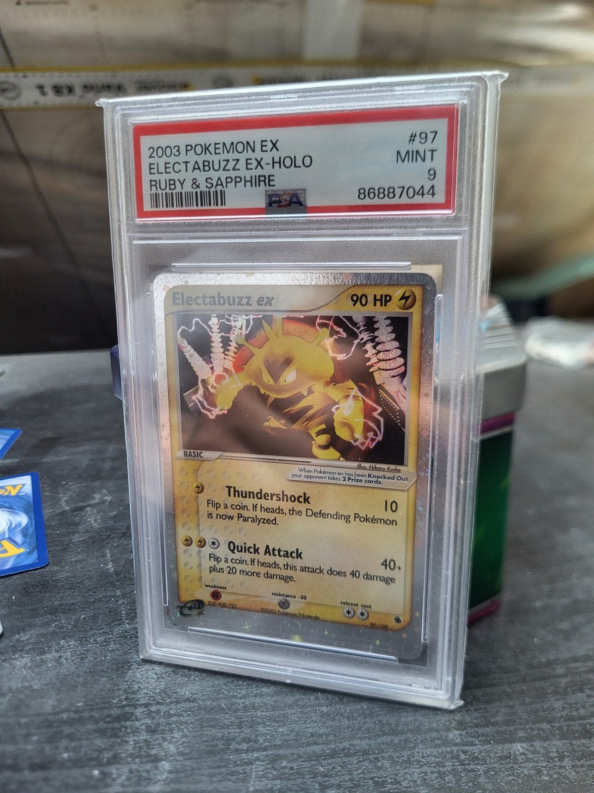 Ruby & Sapphire Electabuzz ex Holo psa 9, Ophalen of Verzenden