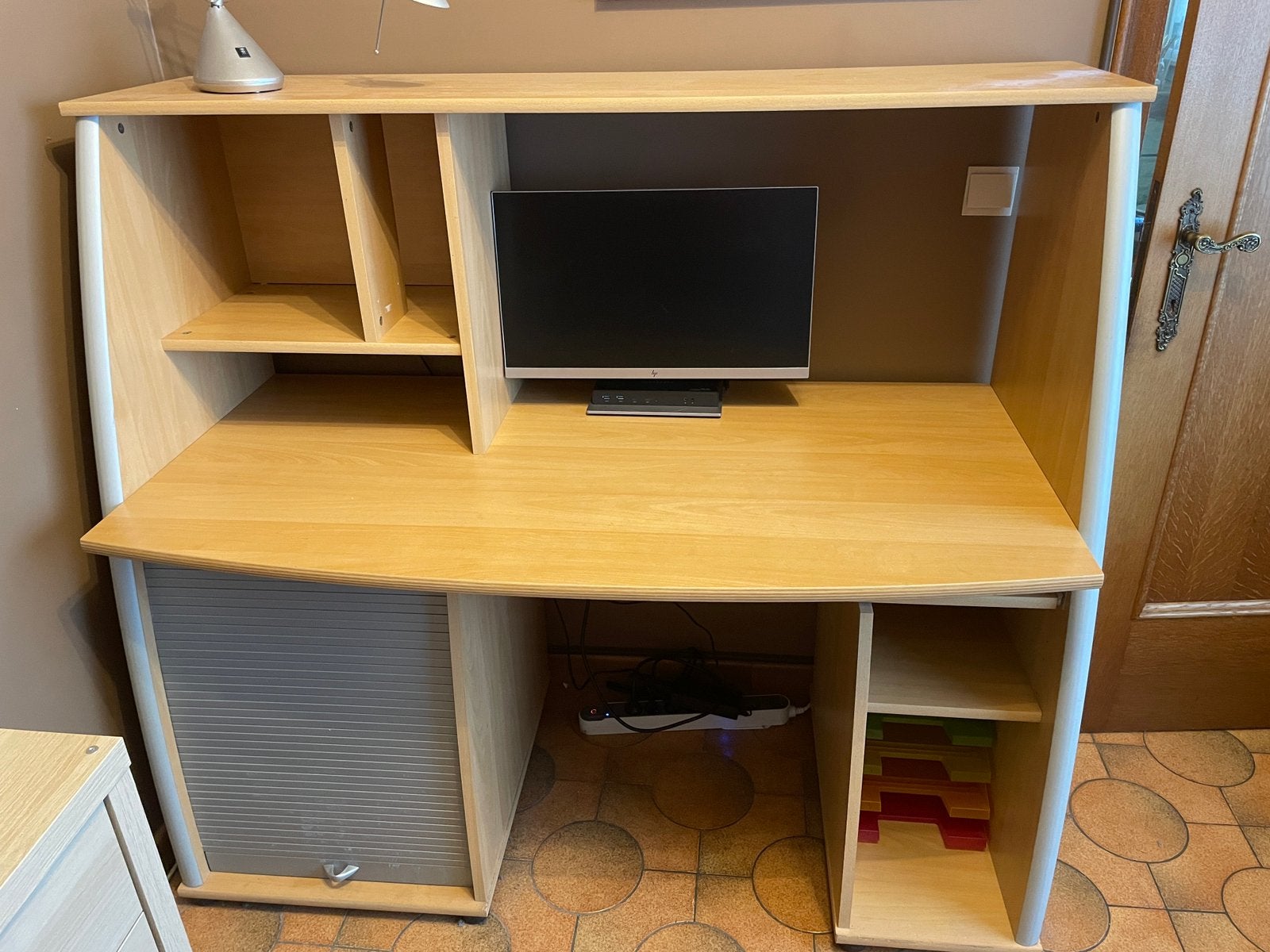 Bureau 130x145x70, Ophalen, Kunststof, Gebruikt, 120 tot 170 cm
