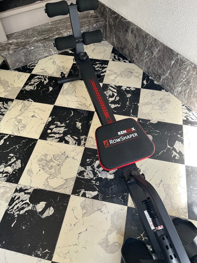 Rameur, Sports & Fitness, Appareils de fitness, Rameur, Comme neuf, Enlèvement, Métal