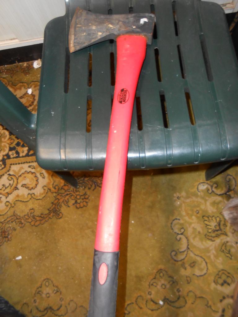 te koop hout bijl, Jardin & Terrasse, Outils à main, Enlèvement, Utilisé, Hache