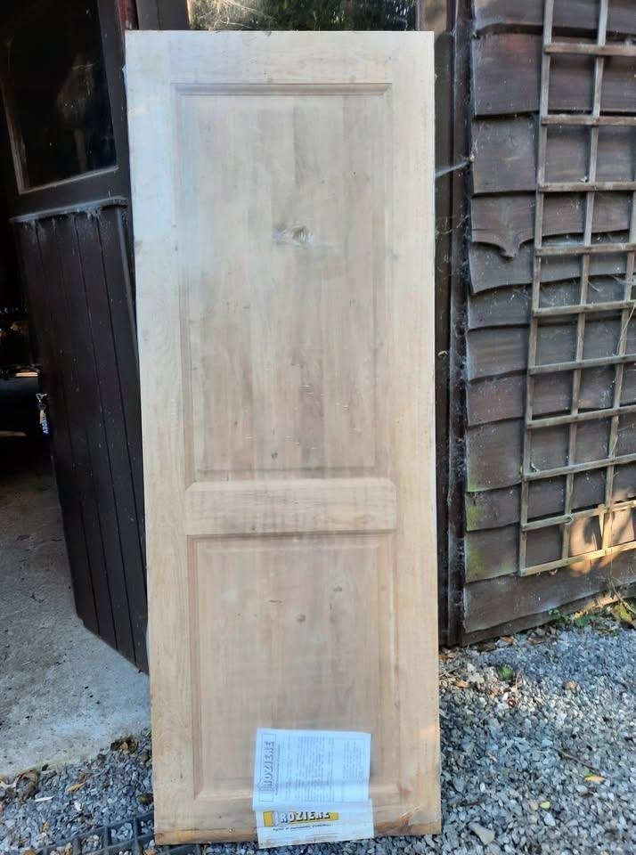 Lot de 2 portes Rozière chêne massif modèle Quercy, Bricolage & Construction, 75 à 150 cm, Chambranle de porte, Comme neuf, Enlèvement