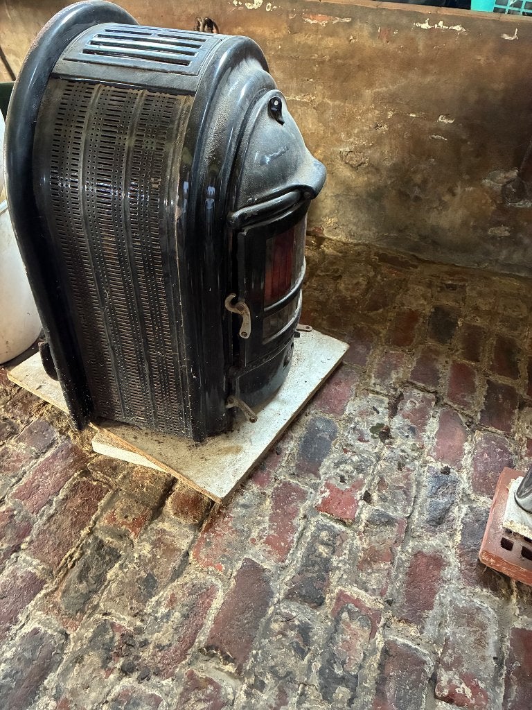 Oud kacheltje, Maison & Meubles, Poêles, Autres carburants, Enlèvement, Utilisé, Chauffage au kérosène