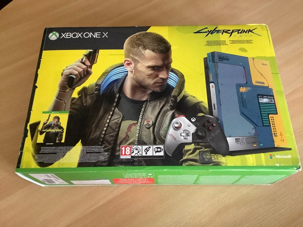 Xbox one x limited edition cyberpunk, Games en Spelcomputers, Ophalen, Zo goed als nieuw, 1 TB, Met 1 controller