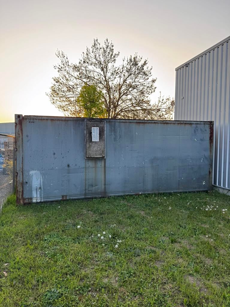Stevige geïsoleerde container 6,50m – opslag / werfcontainer, Ophalen