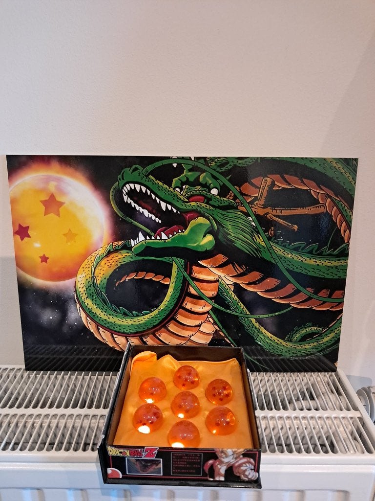 Plexi Shenron + boule de cristal, Enlèvement ou Envoi, Utilisé, Autres types