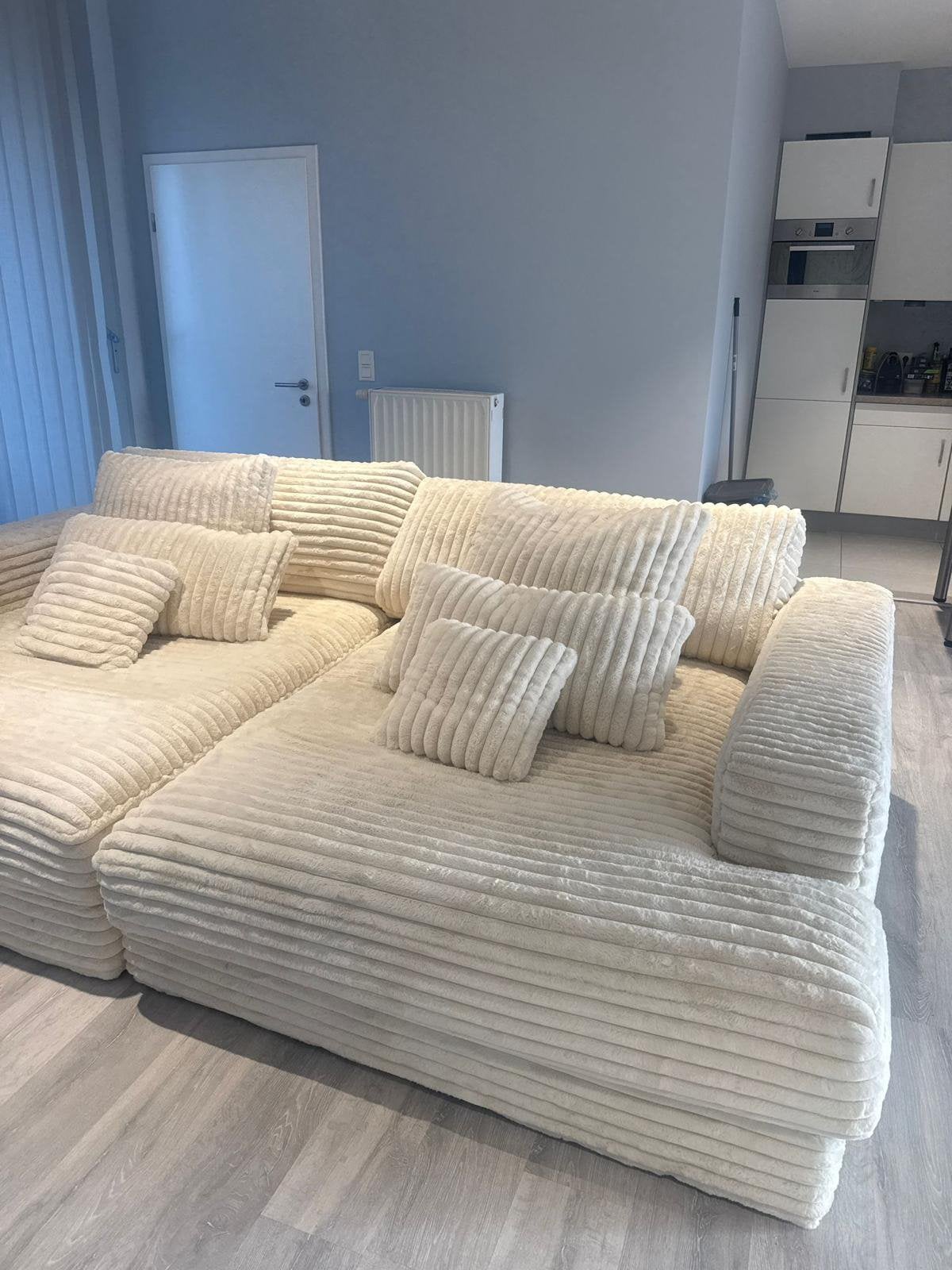 Canapé beige > 1 an, Ophalen, Zo goed als nieuw