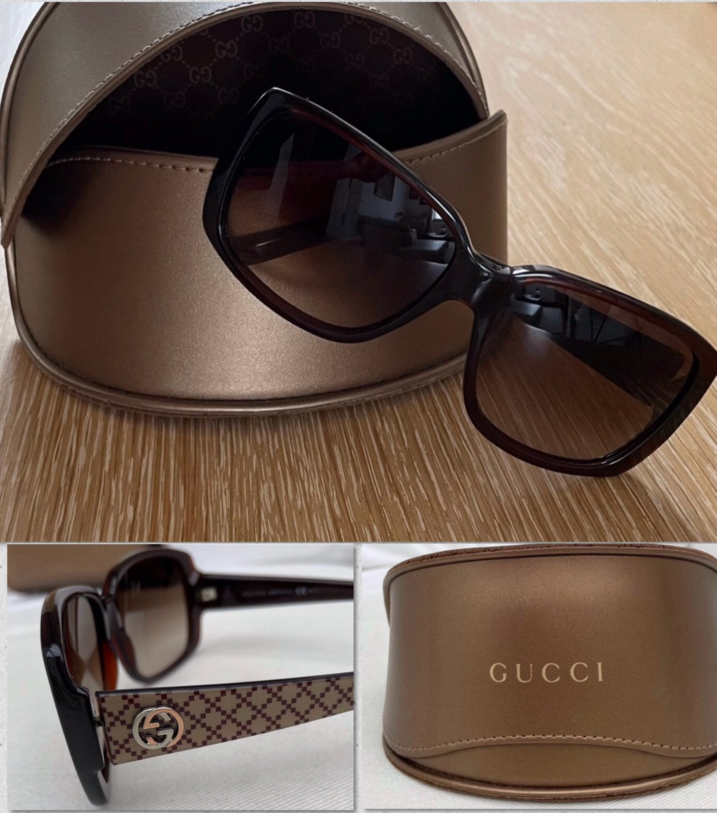Toffe zonnebril Gucci authentiek, Enlèvement, Comme neuf, Lunettes de soleil