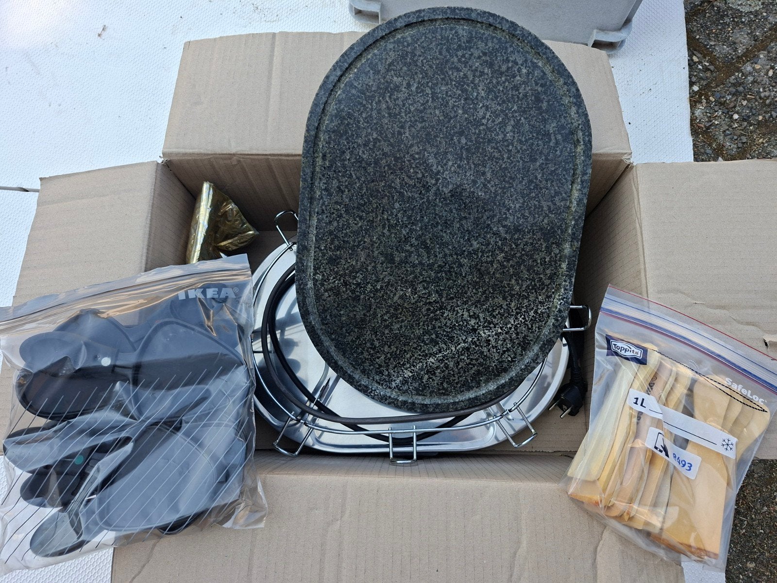 steengril, Elektronische apparatuur, Grillplaten, Ophalen