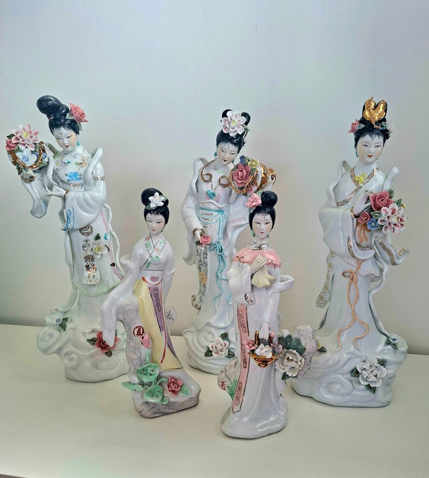 Porseleinen chinese gheisa beelden, Antiquités & Art, Antiquités | Porcelaine, Enlèvement