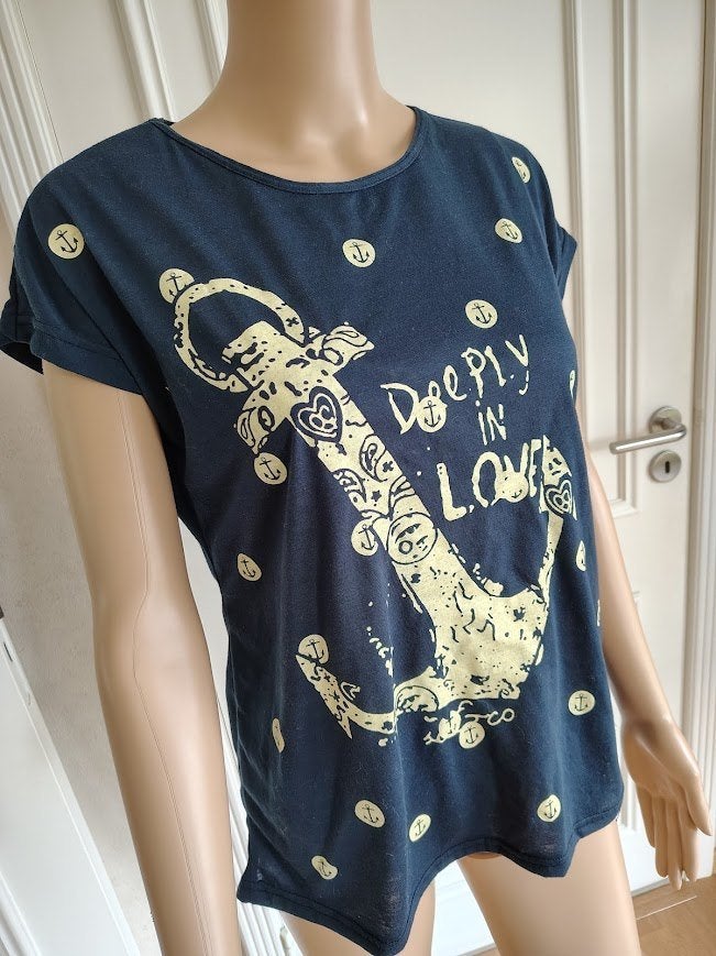 euk nieuw shirt thema marine blauw <3, Verzenden, Blauw