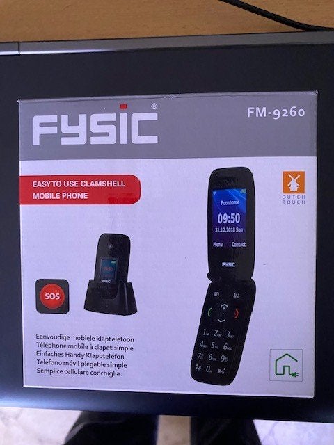 Mobiele Telefoon Fysic FM-9260, Verzenden, Inklapmodel, Zo goed als nieuw, Zonder simlock