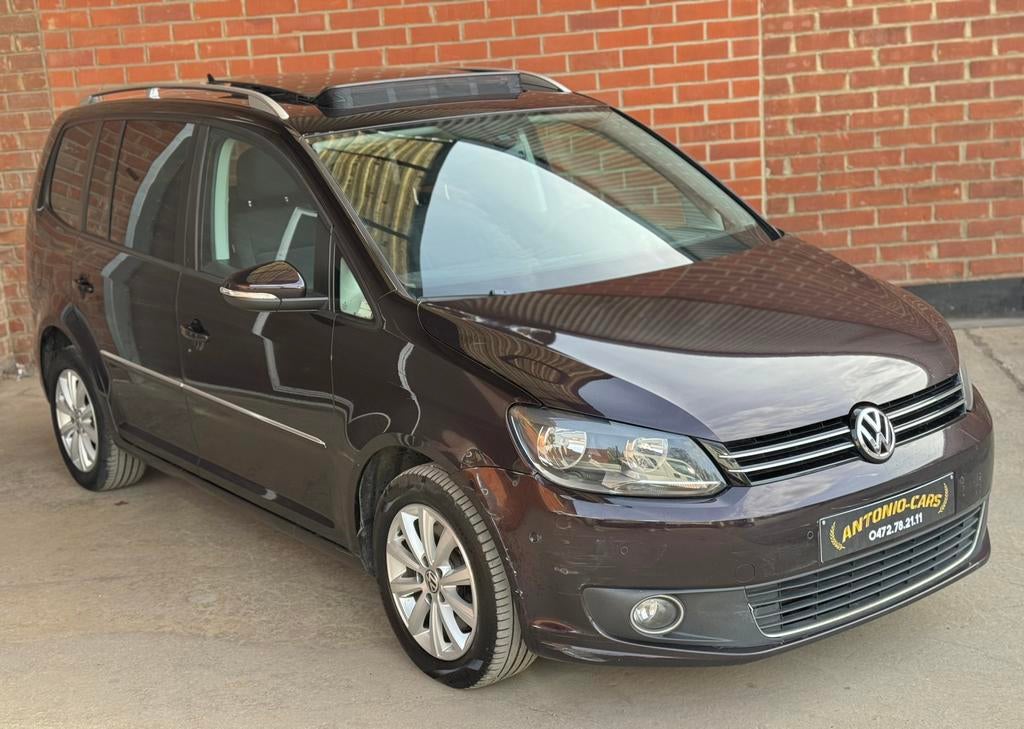 Vw Touran 1.4i HIGHLINE 2014 Camera Toit Pano Jantes ClimAut, Autos, Volkswagen, Euro 5, Achat, Entreprise, Boîte manuelle