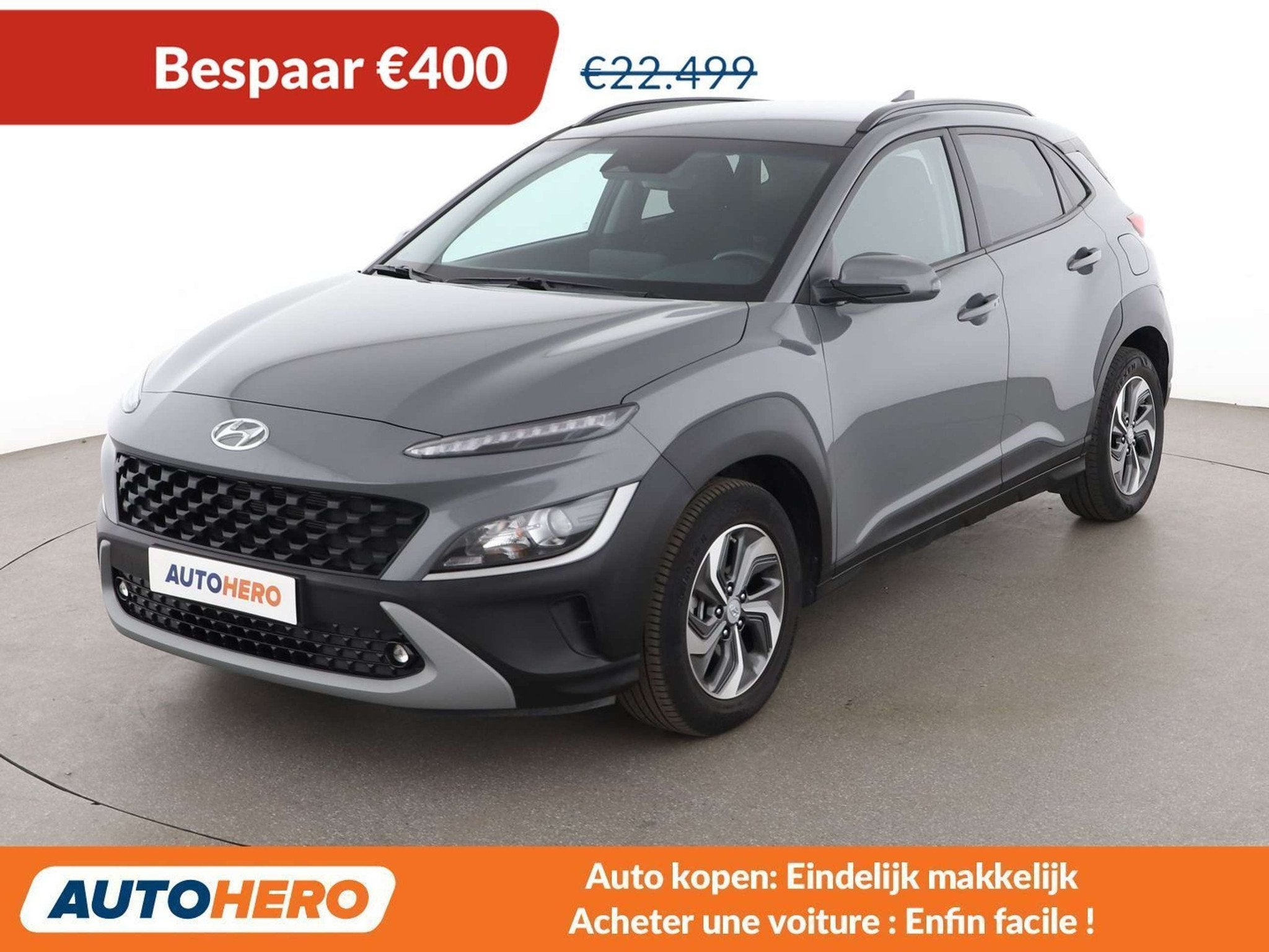 Hyundai KONA 1.6 Hybrid Business 2WD (automatique), Argent ou Gris, Achat, Euro 6, Noir