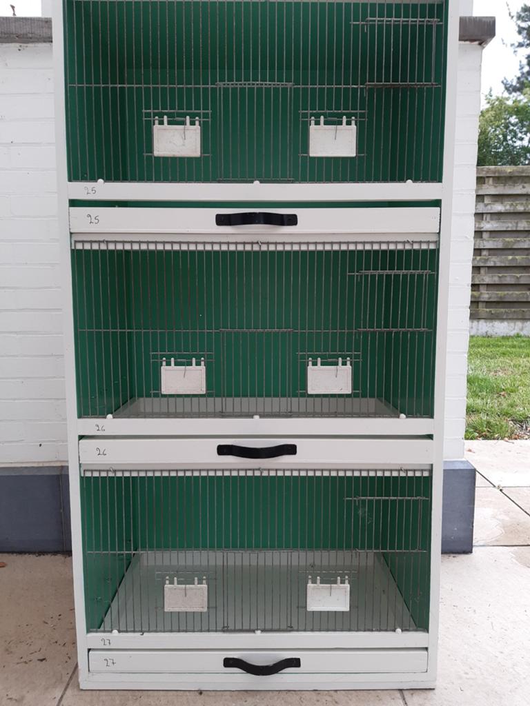 3-delige kweekkooi in hout, Animaux & Accessoires, Oiseaux | Cages & Volières, Bois, Enlèvement