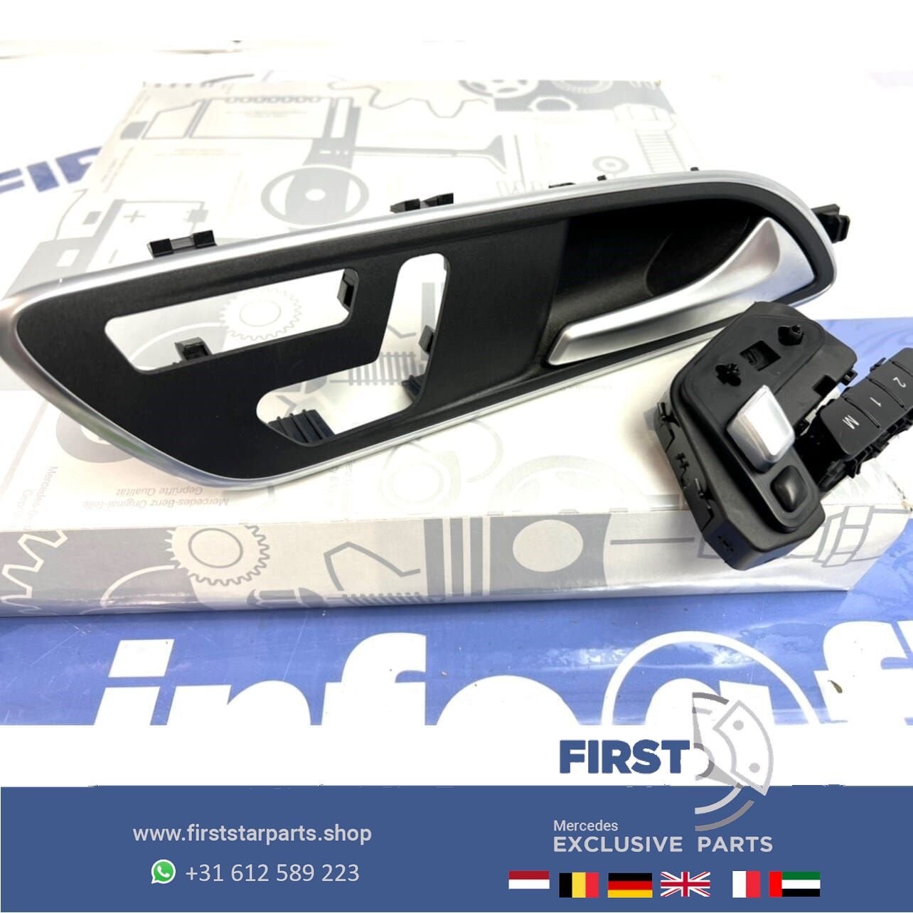 W176 W117 W156 AMG STOELBEDIENING KNOPPEN DEURPANEEL Mercede, Auto-onderdelen, Gebruikt, -, Ophalen of Verzenden, -