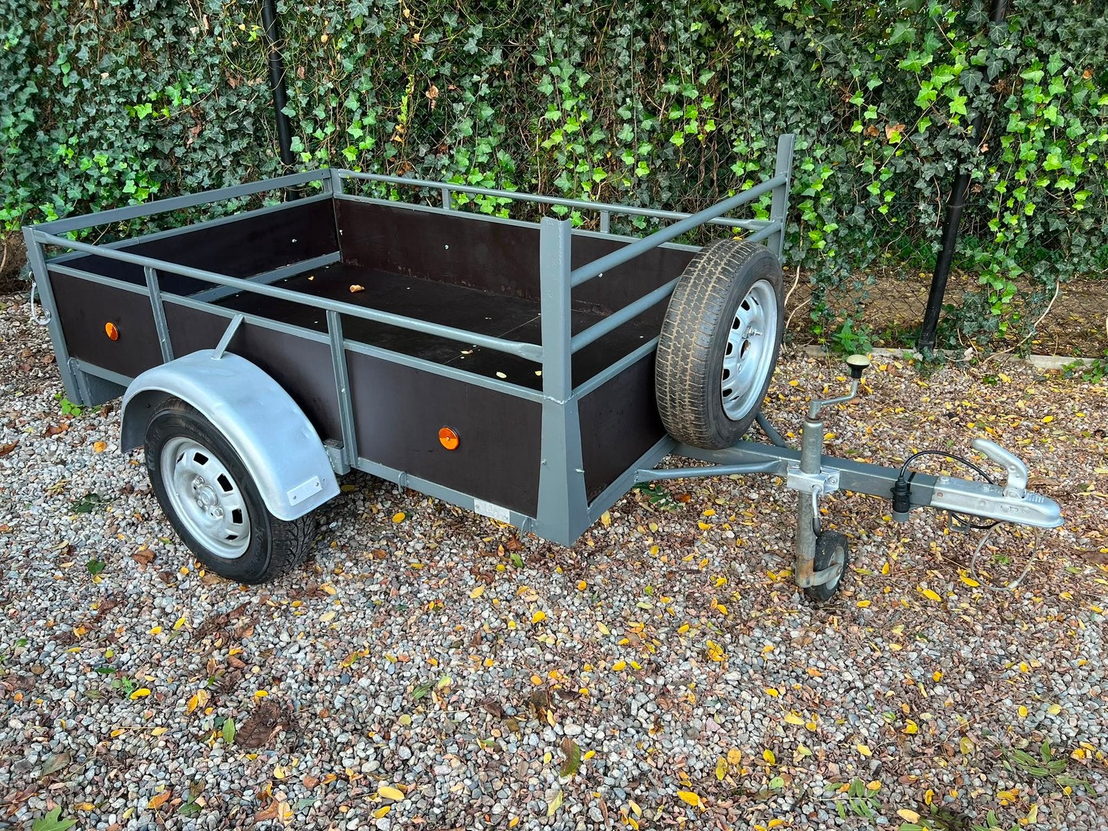 Aanhangwagen 750 kg nieuwstaat (200x125) Enkelas, Ophalen, Zo goed als nieuw