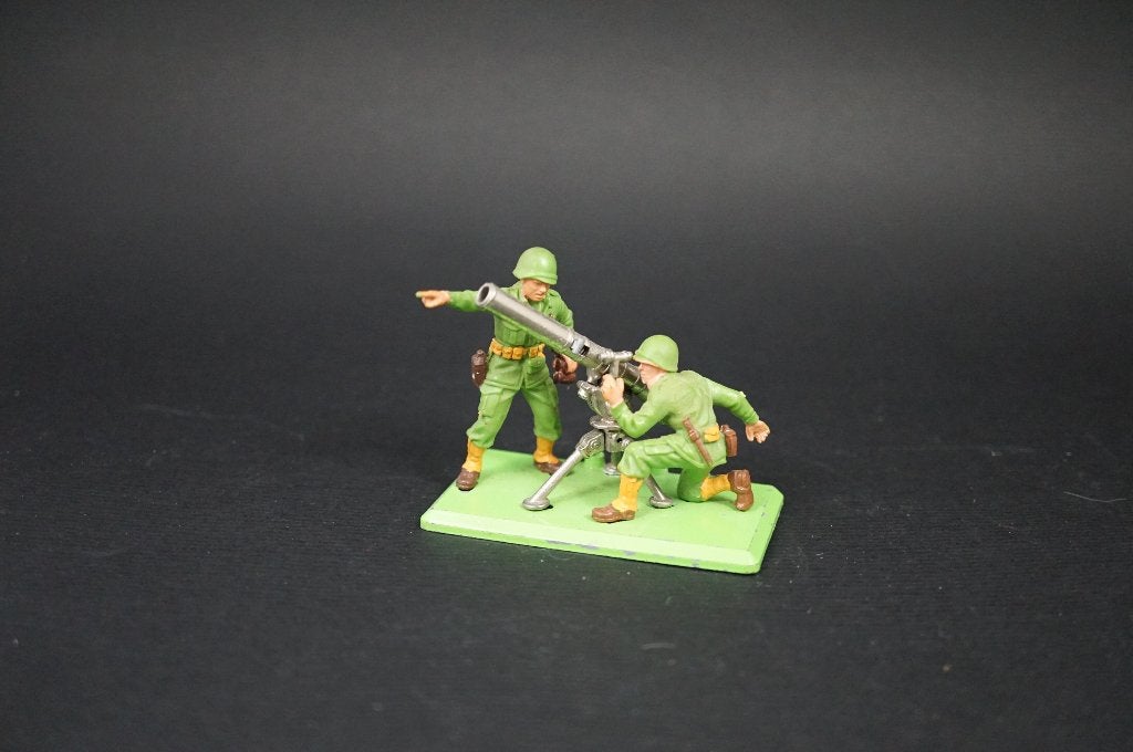 Soldats de l'équipe antichar Britains - 1/32 - TOP vintage, Enlèvement ou Envoi
