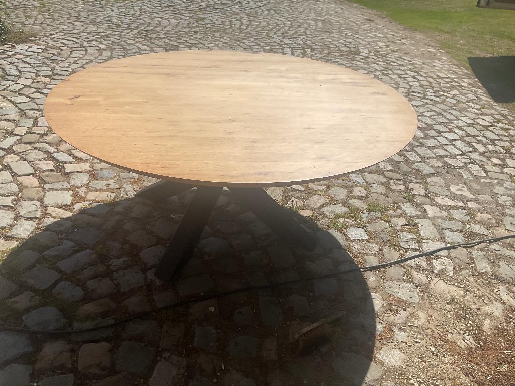 Eiken tafel, Huis en Inrichting, Ophalen, 150 tot 200 cm, Zo goed als nieuw, Vijf personen of meer