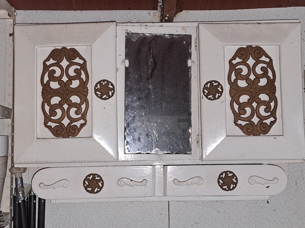 vintage hangkastje in hout, Ophalen, Gebruikt