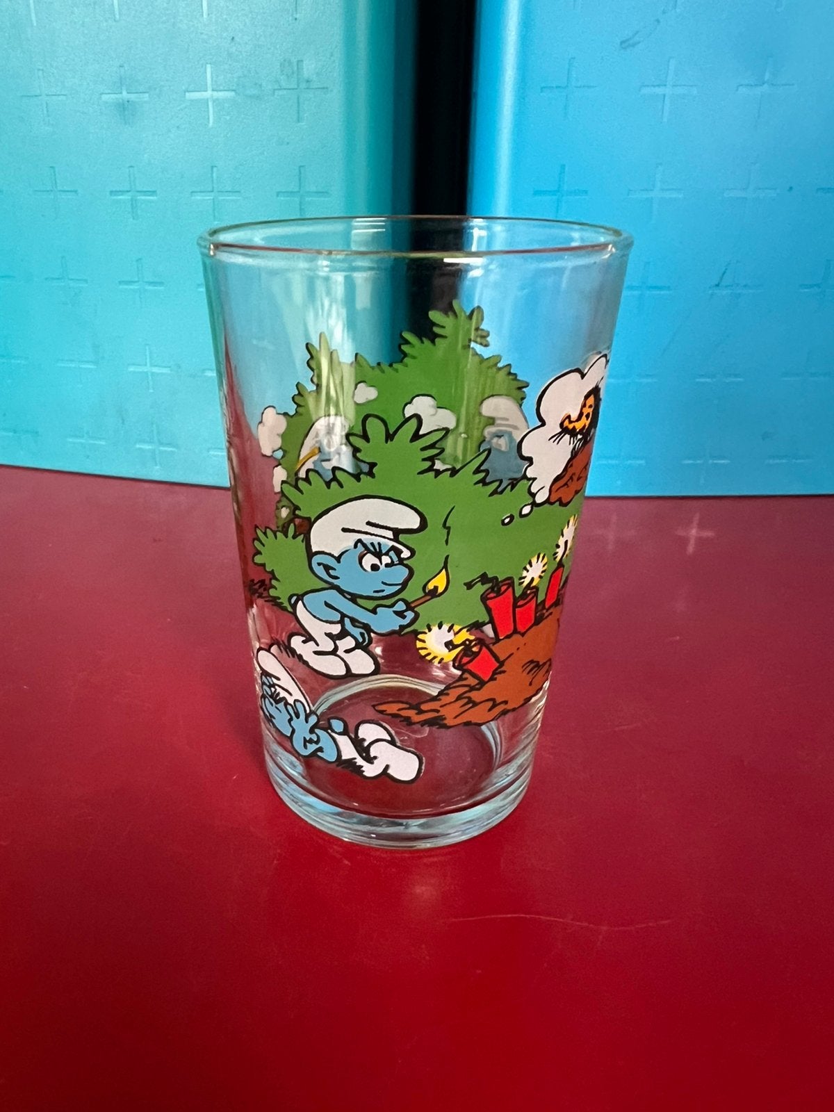Smurfen glas, Verzamelen, Ophalen of Verzenden, Smurfen, Zo goed als nieuw