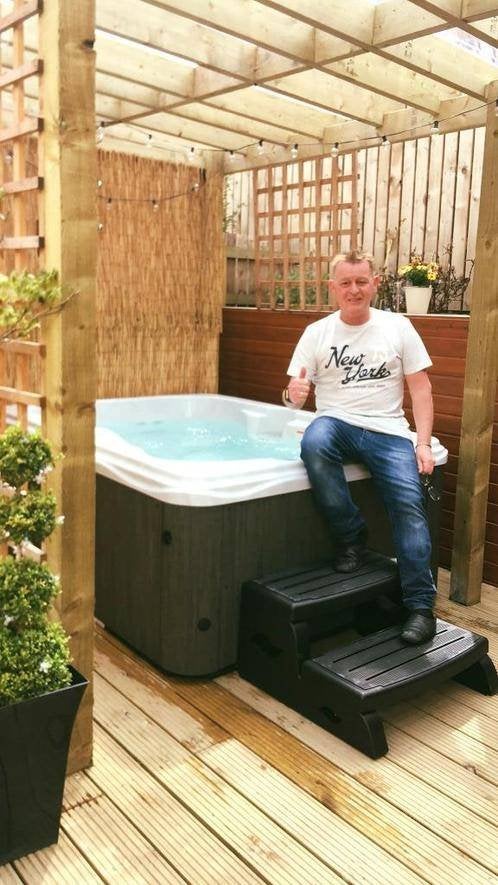 Neuf💦promo -45%💥 jacuzzi 4places Led cover inclus, Jardin & Terrasse, Enlèvement, Neuf