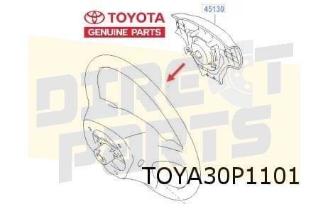 Toyota Aygo (-7/14) airbag bestuurder (Dark Grey trim) Origi, Neuf, -, Toyota, -