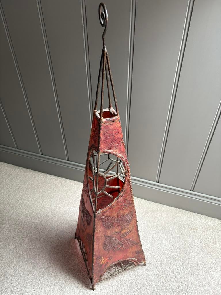 Handgemaakte Marokkaanse lamp, Huis en Inrichting, Ophalen, Gebruikt, 100 tot 150 cm, Overige materialen